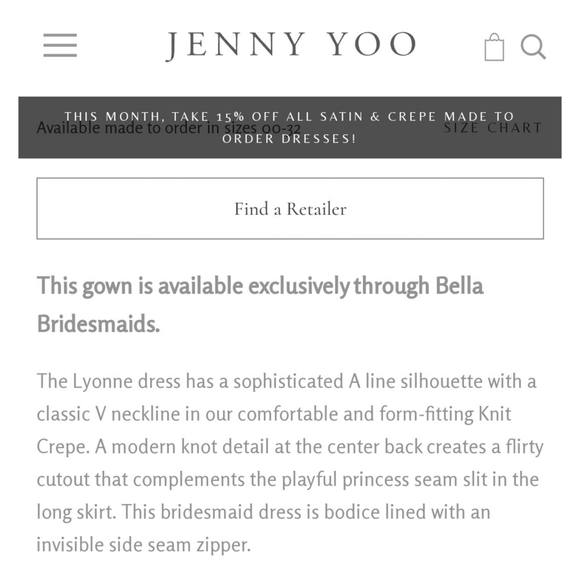 NEW JENNY YOO Lyonne Mineral Blue Stretch Crepe Bridesmaid Gown Dress Style 2818 - Picture 2 of 9